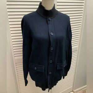 SEVENTY SERGIO TEGON Men’s XL Cardigan in Navy Blue